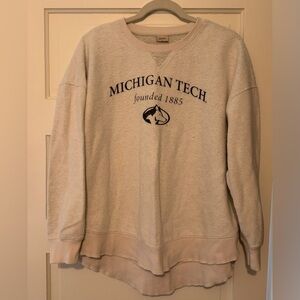 Michigan Tech Cream Sweater